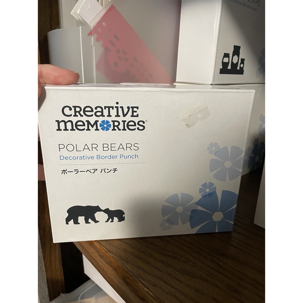 Creative Memories Polar Bears Decorative Border Punch New In Box Retired